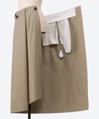 スカート　Ｆｉｎｅ　Ｃｏｔｔｏｎ　Ｔｗｉｌｌ　Ｗｒａｐ　Ｓｋｉｒｔ　ＳＫ２５Ｓ０００４