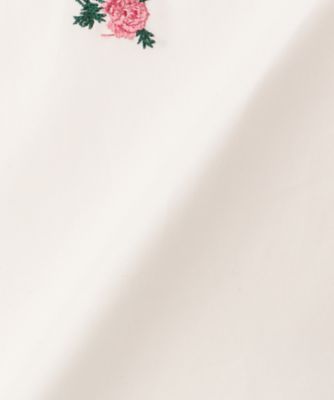 FLOWER EMBROIDERY FRONT SHORT
