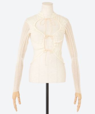＜JANE SMITH (Women)＞１６Ｇ　ＳＨＥＥＲ　ＷＩＤＥ　ＲＩＢ　ＣＡＲＤＩＧＡＮ　２５ＳＫＮ―＃７３３Ｌ