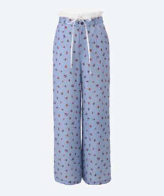 ＜JANE SMITH (Women)＞ＣＵＰＲＯ　ＦＬＯＷＥＲ　ＰＲＩＮＴ　ＰＩＰＩＮＧ　ＰＡＪＡＭＡ　ＰＡＮＴＳ　２５ＳＰＴ―＃８３２Ｌ