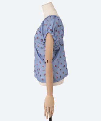 ＣＵＰＲＯ　ＦＬＯＷＥＲ　ＰＲＩＮＴ　ＦＲＯＮＴ　ＺＩＰ　ＮＯ　ＳＬＥＥＶＥ　ＴＯＰＳ　２５ＳＢＬ―＃８１３Ｌ