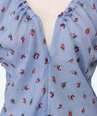 ＣＵＰＲＯ　ＦＬＯＷＥＲ　ＰＲＩＮＴ　ＦＲＯＮＴ　ＺＩＰ　ＮＯ　ＳＬＥＥＶＥ　ＴＯＰＳ　２５ＳＢＬ―＃８１３Ｌ