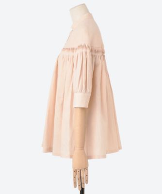 ブラウス　６０／１Ｌｉｎｅｎ　Ｃａｍｂｒｉｃ　Ｔｕｃｋｅｄ　Ｂｌｏｕｓｅ　（Ｈａｌｆ　Ｓｌｅｅｖｅｓ）　１２２５―３１０００