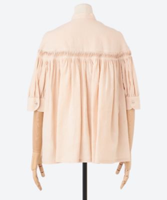 ブラウス　６０／１Ｌｉｎｅｎ　Ｃａｍｂｒｉｃ　Ｔｕｃｋｅｄ　Ｂｌｏｕｓｅ　（Ｈａｌｆ　Ｓｌｅｅｖｅｓ）　１２２５―３１０００