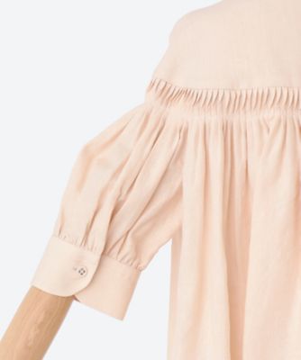 ブラウス　６０／１Ｌｉｎｅｎ　Ｃａｍｂｒｉｃ　Ｔｕｃｋｅｄ　Ｂｌｏｕｓｅ　（Ｈａｌｆ　Ｓｌｅｅｖｅｓ）　１２２５―３１０００