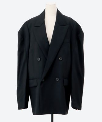 DEFORMED SHOULDER DOUBLE BREASTED