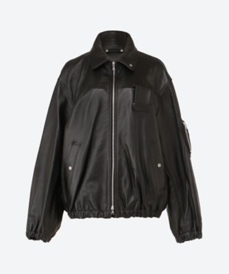 ＜ssstein (Women)＞ＳＨＥＥＰ　ＬＥＡＴＨＥＲ　ＦＬＩＧＨＴ　ＪＡＣＫＥＴ　ＳＴ．１２１９