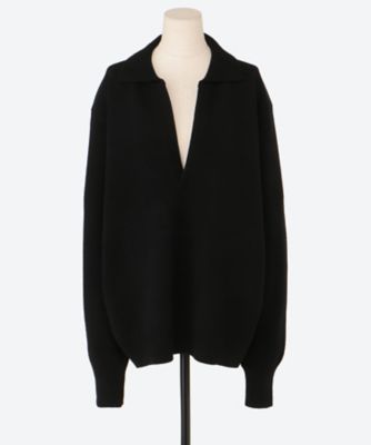 EXTRA FINE WOOL KNIT SKIPPER LS