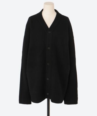 トップス ssstein / Extra Fine Wool Knit Cardigan ssstein / シュタイン】EXTRA FINE WOOL KNIT CARDIGAN - BLACK