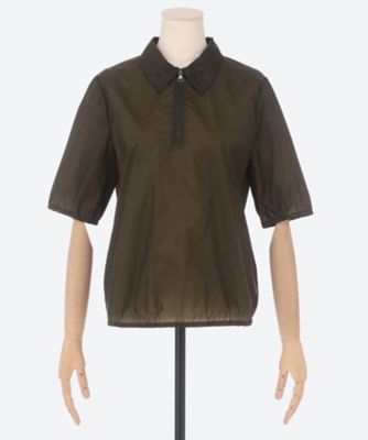 ＜AMOMENTO (Women)＞ＳＨＥＥＲ　ＨＡＬＦ　ＺＩＰ－ＵＰ　ＴＯＰ　ＡＭ２５ＳＳＷ０５ＴＯ