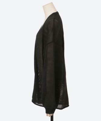 Ｃｏｏｌ　ｇａｕｚｅ　ｏｖｅｒｓｉｚｅｄ　ｓｌｅｅｖｅ　ｋｎｉｔｔｅｄ　ｂｌｏｕｓｅ　ＣＬ－２４０７ＪＡ０２