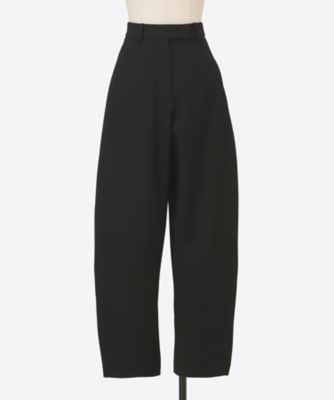 High－waisted cocoon wide－leg