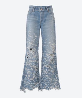 ＜AUTHEN (Woman)＞デニムパンツ　ＬＡＵＲＥＬ　ＷＩＤＥ　ＡＵＴ―１３１―１１３