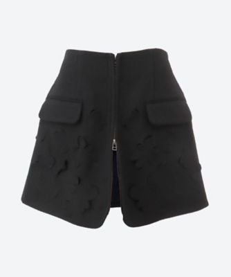 ＜PONTI (Women)＞Ｂｒｉｔｉｓｈ　ｗｏｏｌ　ｌａｓｅｒｃｕｔｔｉｎｇ　ｓｋｉｒｔ　ＰＯ２Ｒ０１６