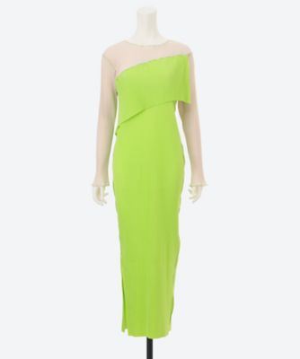 SPIRAL WAVE LONG SLEEVE DRESS