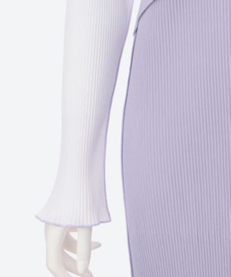 SPIRAL WAVE LONG SLEEVE DRESS