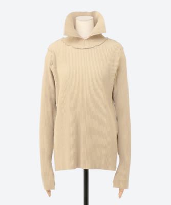 kotohayokozawa (Women)/コトハ ヨコザワ CRISP HIGH NECK TOP TDX5A―CP―T02 BEIGE トップス【三越伊勢丹/公式】
