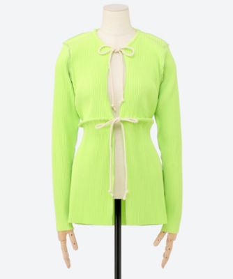 kotohayokozawa (Women)/コトハ ヨコザワ CRISP ROPE CARDIGAN TDX5A―CP―CR LIME トップス【三越伊勢丹/公式】