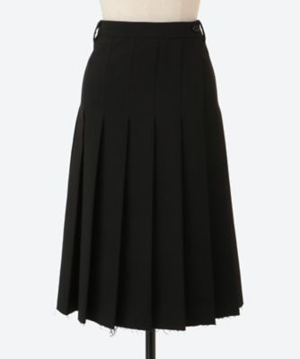 POLYESTER W CLOTH PLEATS SKIRT