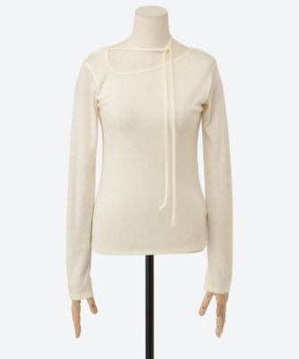 美品 JANE SMITH SHEER CREW NECK ベージュ JANE SMITH - 美品 24SS JANE SMITH ジェーンスミス POLYESTER