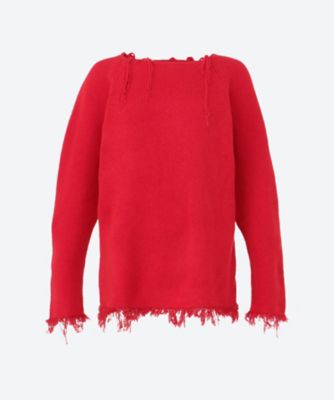 ＜JANE SMITH (Women)＞５Ｇ　ＦＲＡＹＥＤ　ＨＥＭ　ＳＷＥＡＴＥＲ　２５ＷＫＮ―＃１０８Ｌ