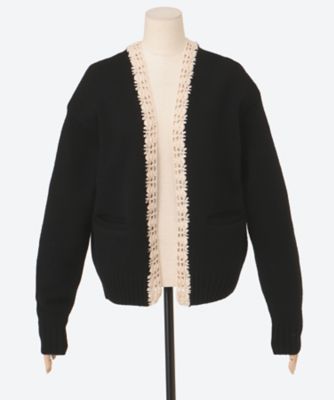 ＜JANE SMITH (Women)＞５Ｇ　ＰＬＡＩＮ　ＳＴＩＴＣＨ　ＡＮＤ　ＣＲＯＣＨＥＴ　ＪＡＣＫＥＴ　ＣＡＲＤＩＧＡＮ　２５ＷＫＮ―＃１１２Ｌ