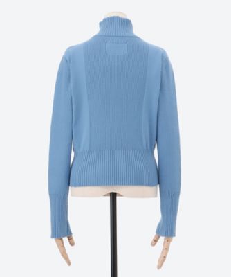 ＨＩＧＨ　ＮＥＣＫ　ＺＩＰ－ＵＰ　ＫＮＩＴ　ＴＯＰ　ＬＷ２５１ＫＮ０１