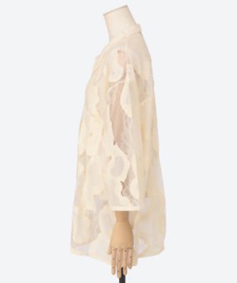 Ｏｖｅｒｓｉｚｅｄ　Ｓｈｅｅｒ　Ｌａｃｅ　Ｓｈｉｒｔ　２４２－３０２６ｂ
