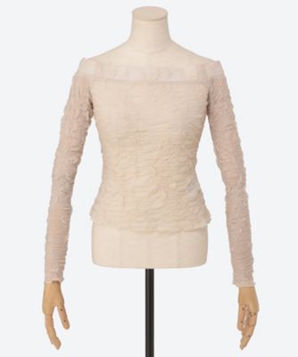 ESTHE（Woman）/エステ Jacquard Off Shoulder Top 152-3018a