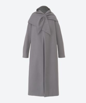 ＜PHEENY (Women)＞Ｎｅｅｄｌｅ　ｒｅｖｅｒ　ｓｔｒｅｔｃｈ　ｓｃａｒｆ　ｃｏａｔ　ＰＡ２５―ＣＯ０１