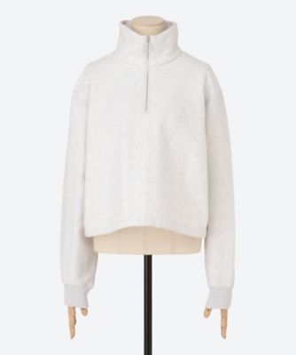フィーニー pheeny⭐︎athleticfleece half zip P/O PHEENY/ATHLETIC FLEECE HALF ZIP P/O SHORT(GRAY)