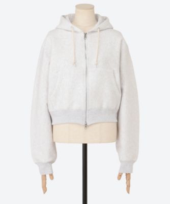 PHEENY (Women)/フィーニー Athletic fleece zip up hoodie PA25―CS02 GRAY トップス【三越伊勢丹/公式】