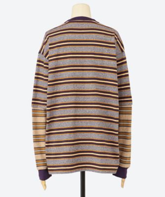 新品未使用 PHEENY Multi border cardigan