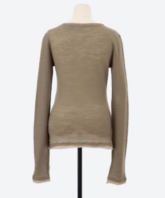 LAYERED DETAIL WOOL TOP