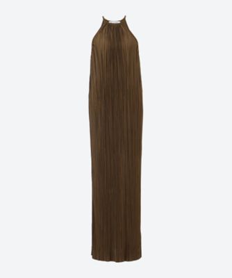 ＜ESTHE（Woman）＞１６　Ｐｌｅａｔｅｄ　Ｈａｌｔｅｒ　Ｍａｘｉ　Ｄｒｅｓｓ　１５２－３０６８ａ