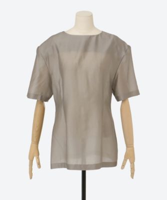 AMOMENTO (Women)/アモーメント ＳＩＬＫＹ　ＯＶＥＲＳＩＺＥＤ　ＨＡＬＦ　ＳＨＩＲＴＳ　ＡＭ２５ＳＳＷ０４ＳＨ