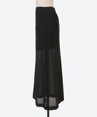 SHEER MAXI LONG SKIRT