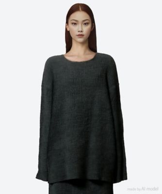 ＜POSTELEGANT (Women)＞セーター　Ｗｏｏｌ　Ｒｅｖｅｒ　Ｆｕｌｌｉｎｇ　Ｔｏｐ　ＴＰ２５Ａ０００３