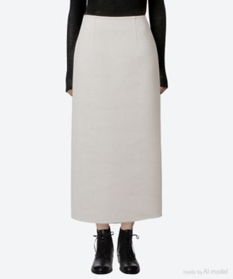 スカート Wool Rever Slit Skirt
