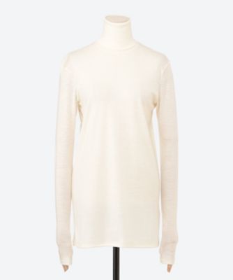 POSTELEGANT (Women)/ポステレガント セーター Fine Wool Circular Rib High Neck CS25A0004 Off White トップス【三越伊勢丹/公式】