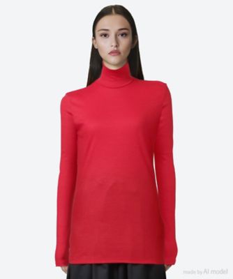 ＜POSTELEGANT (Women)＞セーター　Ｆｉｎｅ　Ｗｏｏｌ　Ｃｉｒｃｕｌａｒ　Ｒｉｂ　Ｈｉｇｈ　Ｎｅｃｋ　ＣＳ２５Ａ０００４