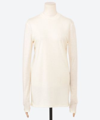POSTELEGANT (Women)/ポステレガント セーター Fine Wool Circular Rib Crew Neck CS25A0005 Off White トップス【三越伊勢丹/公式】