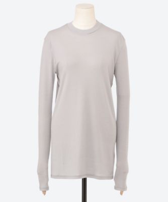 POSTELEGANT (Women)/ポステレガント セーター Fine Wool Circular Rib Crew Neck CS25A0005 Light Grey トップス【三越伊勢丹/公式】