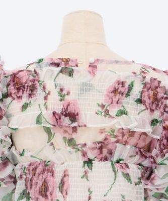 Alma Floral Ruffles Top