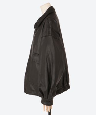 Leather Flight Jacket YK25FW01017B