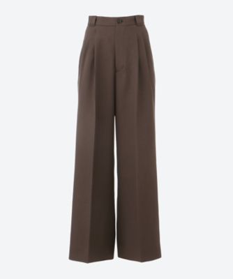 ＜YOKE (Women)＞３ｐｌｅａｔｅｄ　Ｗｉｄｅ―ｌｅｇ　Ｔｒｏｕｓｅｒｓ　ＹＫ２５ＦＷ０１０５１Ｐ