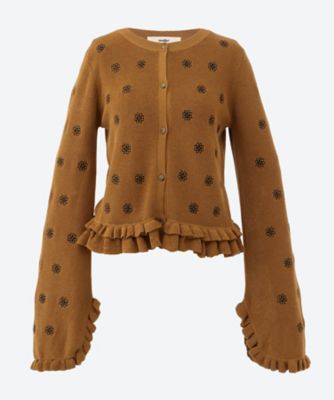 ＜muller of yoshiokubo (Women)＞ＣＲＥＳＴ　ＥＭＢＲＯＩＤＥＲＹ　ＴＯＰ　ＭＬＦ２５８０４