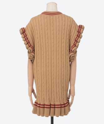 ADDITION RIB KNIT VEST 2321―1325