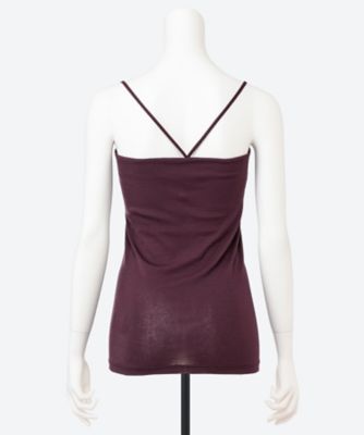 くみ Mercerized cotton bra camisole