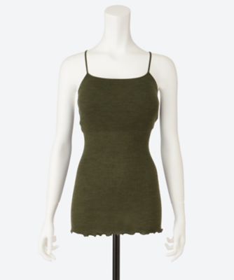 HAKUJI (Women)/ハクジ Wool rib bra camisole H232546 KHAKI トップス【三越伊勢丹/公式】